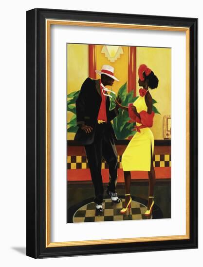 Yellow Dress-Graham Reynold-Framed Art Print