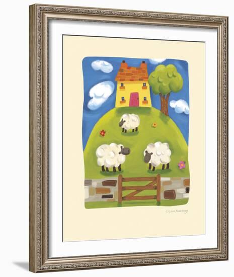 Yellow Farmhouse-Sophie Harding-Framed Giclee Print