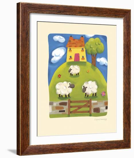 Yellow Farmhouse-Sophie Harding-Framed Giclee Print