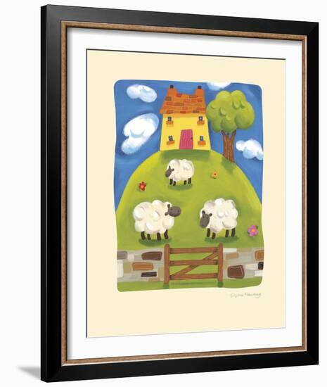 Yellow Farmhouse-Sophie Harding-Framed Giclee Print