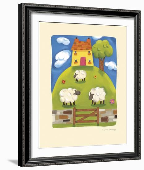 Yellow Farmhouse-Sophie Harding-Framed Giclee Print