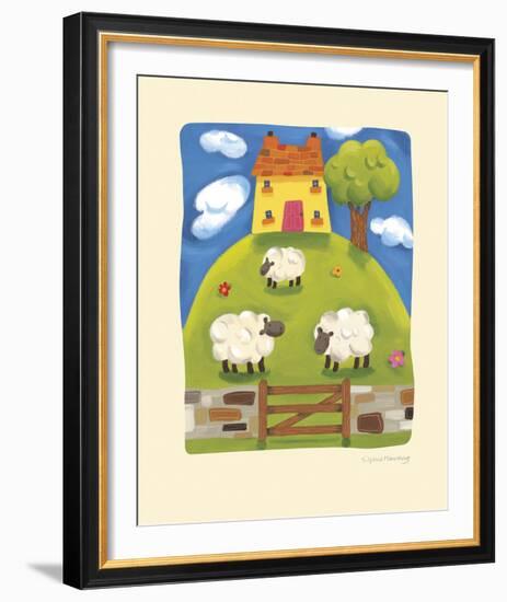 Yellow Farmhouse-Sophie Harding-Framed Giclee Print