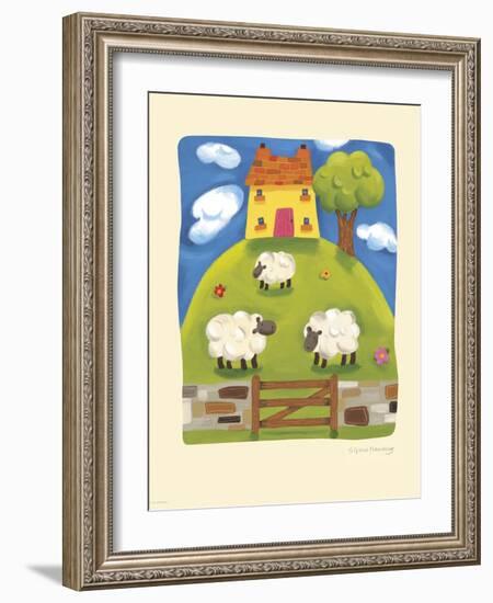 Yellow Farmhouse-Sophie Harding-Framed Premium Giclee Print