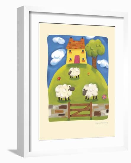 Yellow Farmhouse-Sophie Harding-Framed Premium Giclee Print