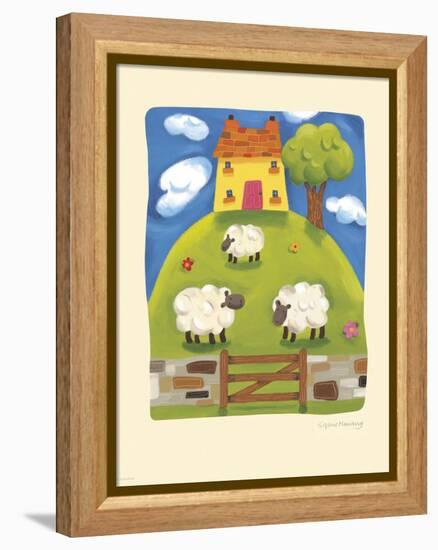 Yellow Farmhouse-Sophie Harding-Framed Stretched Canvas