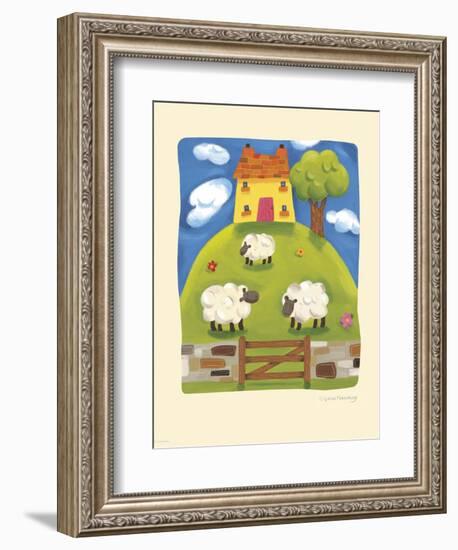 Yellow Farmhouse-Sophie Harding-Framed Art Print