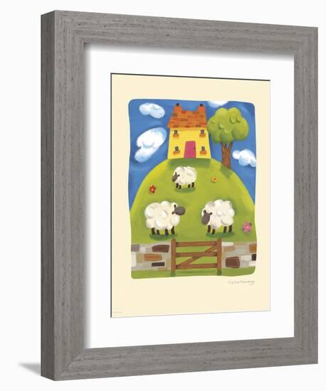 Yellow Farmhouse-Sophie Harding-Framed Art Print