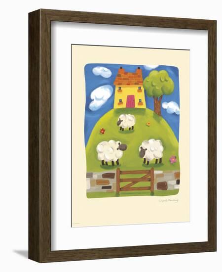 Yellow Farmhouse-Sophie Harding-Framed Art Print