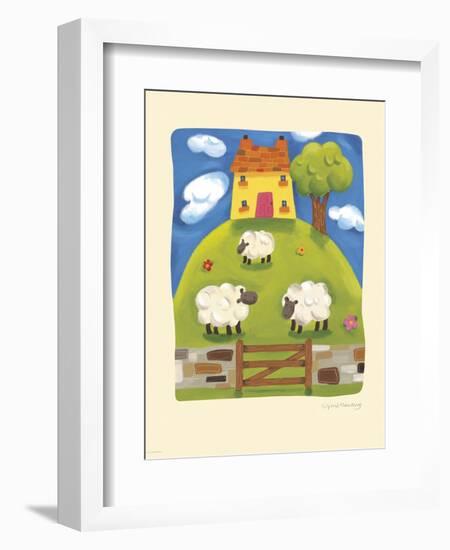 Yellow Farmhouse-Sophie Harding-Framed Art Print