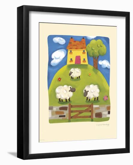 Yellow Farmhouse-Sophie Harding-Framed Art Print