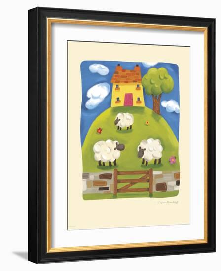 Yellow Farmhouse-Sophie Harding-Framed Art Print