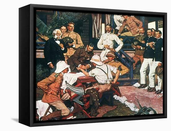 Yellow Fever, Cuba, C1900-Dean Cornwell-Framed Premier Image Canvas