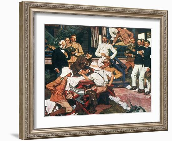 Yellow Fever, Cuba, C1900-Dean Cornwell-Framed Giclee Print