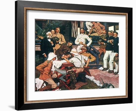 Yellow Fever, Cuba, C1900-Dean Cornwell-Framed Giclee Print