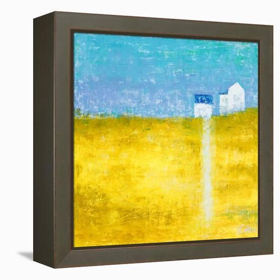 Yellow Field II-Hyunah Kim-Framed Stretched Canvas