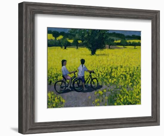 Yellow Field, Kedleston, Derby-Andrew Macara-Framed Giclee Print