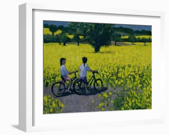 Yellow Field, Kedleston, Derby-Andrew Macara-Framed Giclee Print