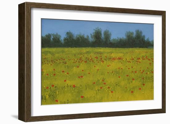 Yellow Field with Poppies, 2002-Alan Byrne-Framed Giclee Print