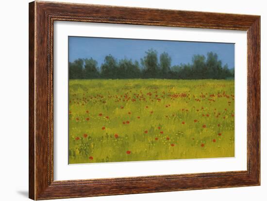 Yellow Field with Poppies, 2002-Alan Byrne-Framed Giclee Print