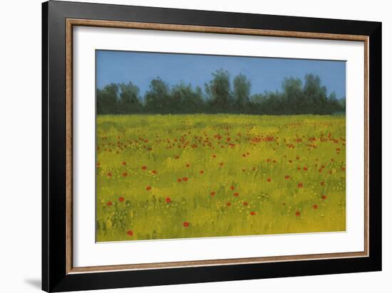 Yellow Field with Poppies, 2002-Alan Byrne-Framed Giclee Print