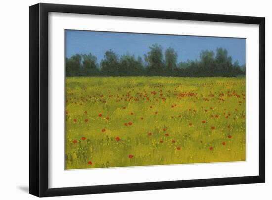 Yellow Field with Poppies, 2002-Alan Byrne-Framed Giclee Print