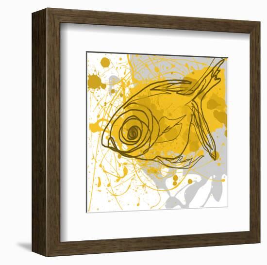 Yellow Fish-Irena Orlov-Framed Premium Giclee Print