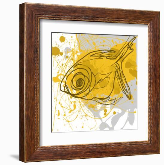 Yellow Fish-Irena Orlov-Framed Art Print