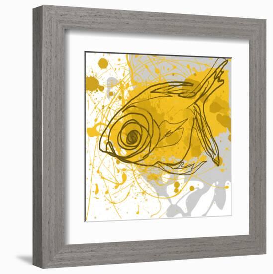 Yellow Fish-Irena Orlov-Framed Art Print