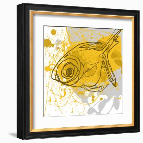 Yellow Fish-Irena Orlov-Framed Art Print