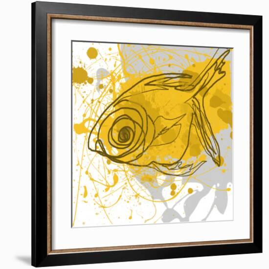 Yellow Fish-Irena Orlov-Framed Art Print