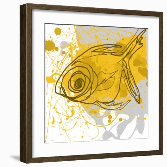 Yellow Fish-Irena Orlov-Framed Art Print