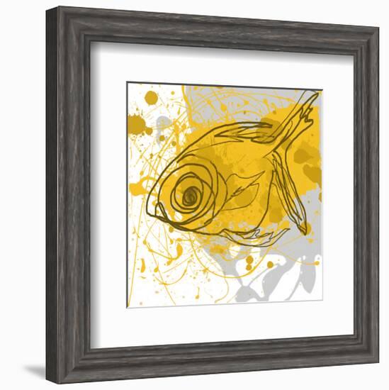 Yellow Fish-Irena Orlov-Framed Art Print