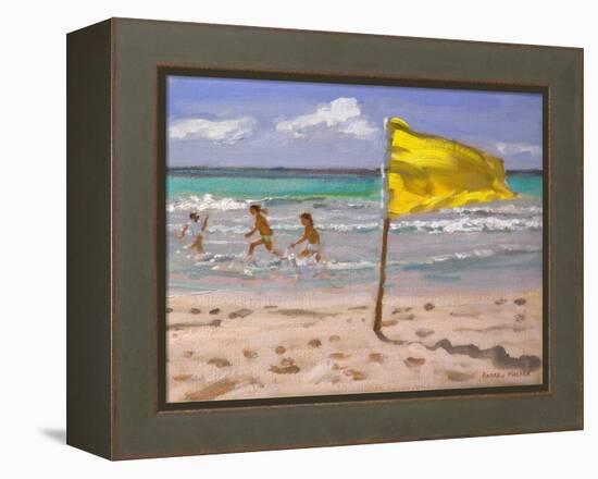 Yellow Flag, Barbados, 2010-Andrew Macara-Framed Premier Image Canvas