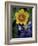 Yellow Flax, Bluebonnets, Moore, Texas, USA-Darrell Gulin-Framed Photographic Print