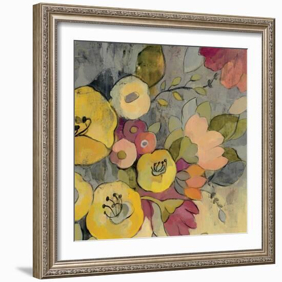 Yellow Floral Duo I Crop-Silvia Vassileva-Framed Art Print