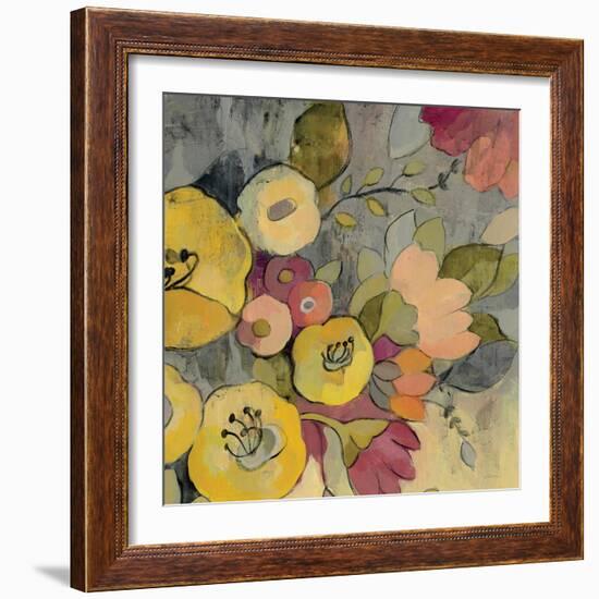 Yellow Floral Duo I Crop-Silvia Vassileva-Framed Art Print