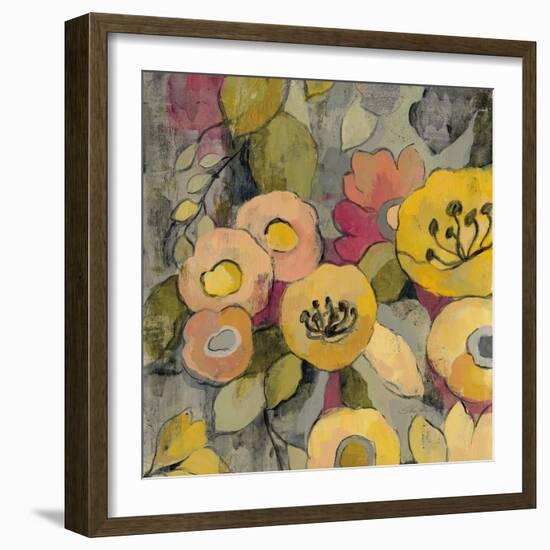 Yellow Floral Duo II Crop-Silvia Vassileva-Framed Art Print