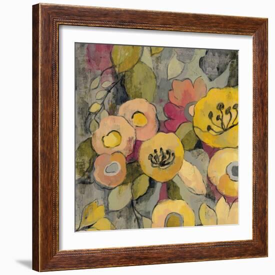 Yellow Floral Duo II Crop-Silvia Vassileva-Framed Art Print