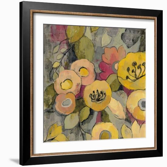 Yellow Floral Duo II Crop-Silvia Vassileva-Framed Art Print