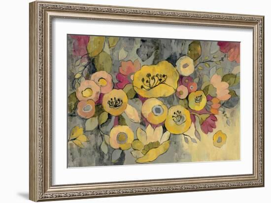 Yellow Floral Duo III-Silvia Vassileva-Framed Art Print