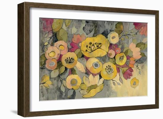 Yellow Floral Duo III-Silvia Vassileva-Framed Art Print