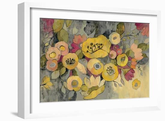 Yellow Floral Duo III-Silvia Vassileva-Framed Art Print