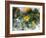 Yellow Floral on Green-Chamira Young-Framed Art Print