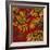 Yellow Floral on Red I-Elizabeth Medley-Framed Premium Giclee Print