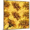 Yellow Floral Pattern I-Elizabeth Medley-Mounted Art Print