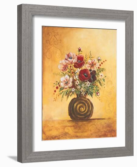 Yellow Floral Study I-Gregory Gorham-Framed Art Print