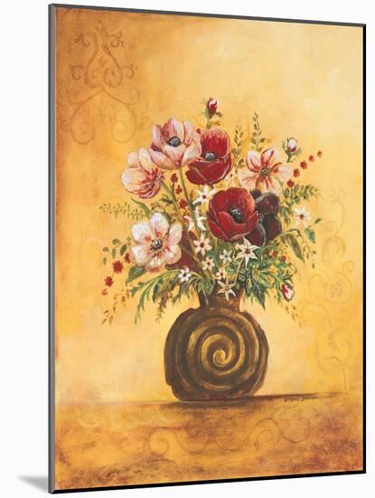 Yellow Floral Study I-Gregory Gorham-Mounted Art Print