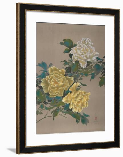 Yellow Flowers 13-David Lee-Framed Limited Edition