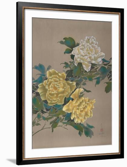 Yellow Flowers 13-David Lee-Framed Limited Edition