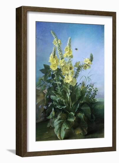 Yellow Flowers in Front of the Blue Sky-Louis-Apollinaire Sicard-Framed Giclee Print